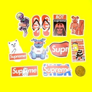 3/$20 brand new 10x Supreme waterproof stickers